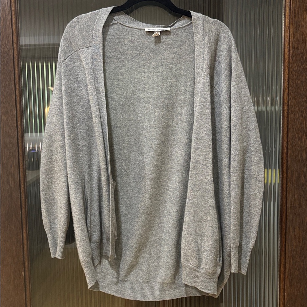 Autumn Cashmere Heather Gray Cardigan